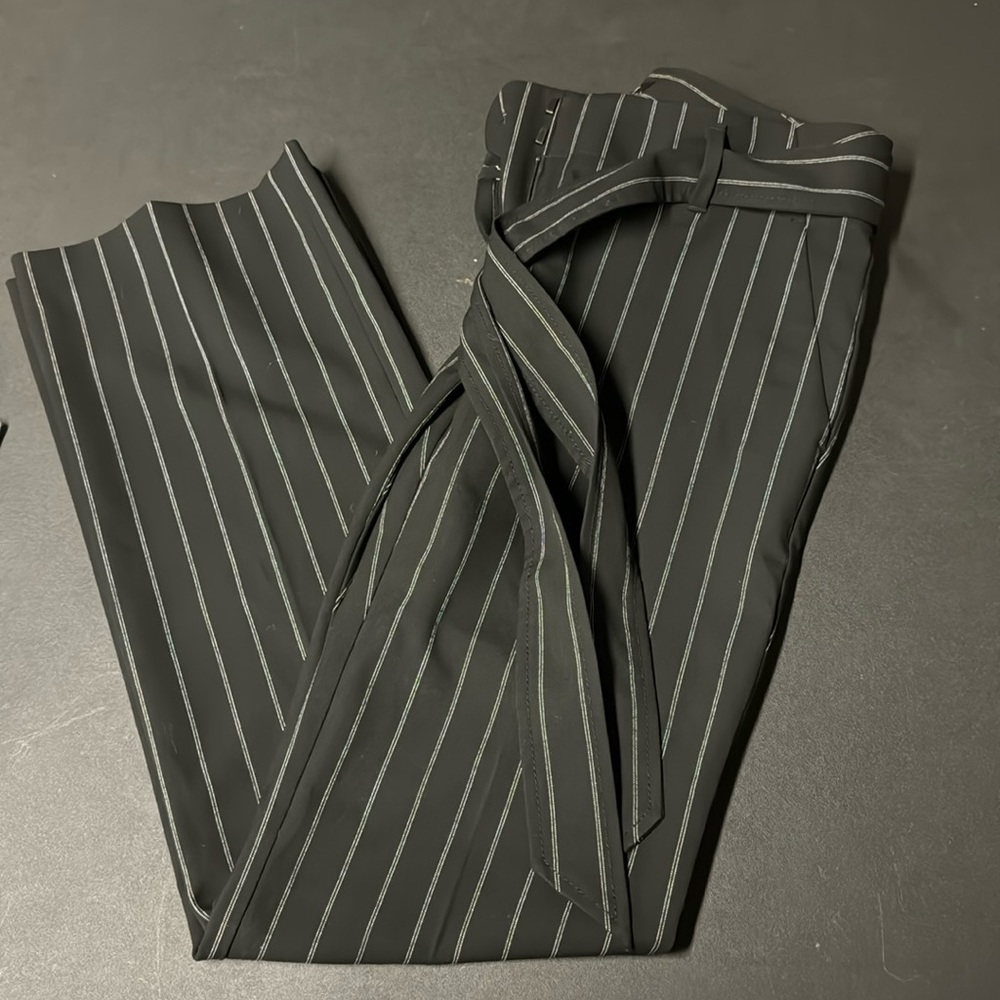 Loft Pin stripe tie dress pants